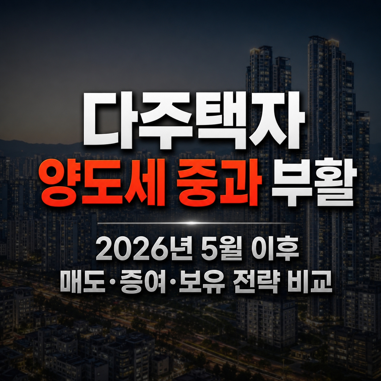 다주택자 양도세 중과
