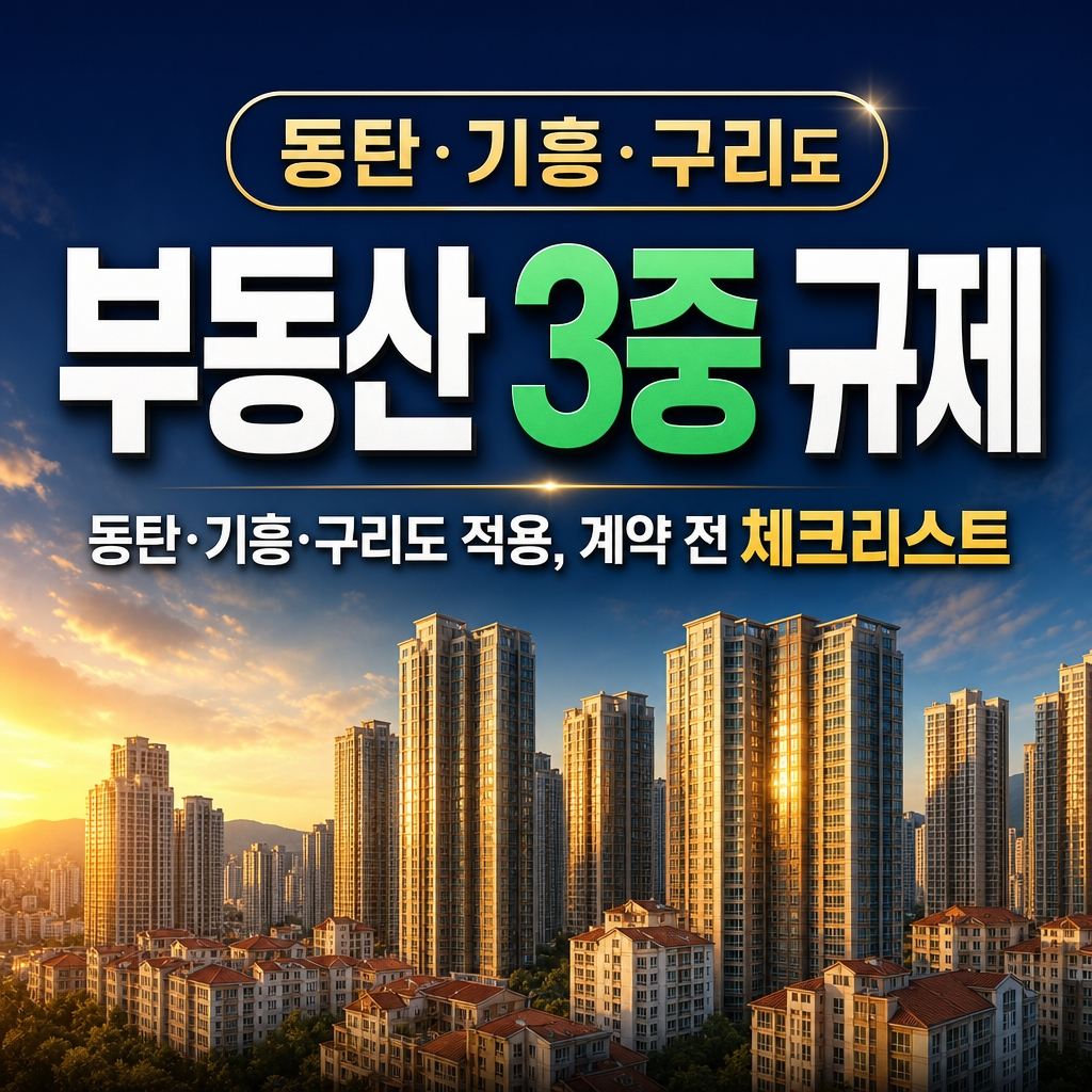 동탄·기흥·구리도 '부동산 3중 규제'